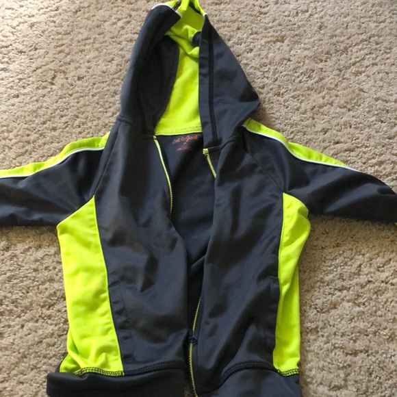 Cat & Jack Other - Grey and Neon Boys Jogger Jacket